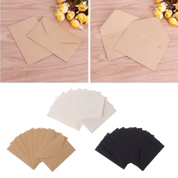 Emballage cadeau Enveloppes en papier artisanal Vintage Enveloppe de style européen pour carte Scrapbooking Livraison rapide