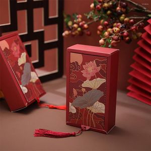 Cadeauverpakking Creatieve bladwijzer Esthetische bruiloft snoep Papieren verpakking Verjaardagsfeestje Chinese stijl Retro bloembakken