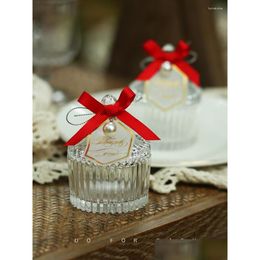 Enveloppe cadeau Boîte de bouteille en verre créatives Bol de sucre Emballage de mariage Boîtes de bonbons de baby shower faveurs Party Supplie Drop Livrot Home Gar Otft7