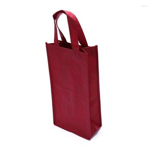 Emballage cadeau sacs d'emballage créatifs boîte en papier avec ficelle pour vin rouge huile Champange porte-bouteille PackingGift