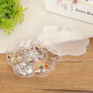 Geschenkwikkeling Creatieve bruiloft Candy Box Compartiment Sieraden PLUM Vorm Plastic transparante desktop kleine opbergdoos