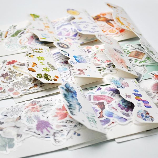 Papel de regalo lindos paquetes de pegatinas Washi Material de álbum de recortes papelería cuadernos pegatinas para diario coreano Kawaii JournalGift regalo