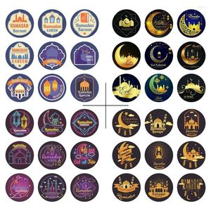 Emballage cadeau décoration fournitures Eid al-fitr décor à la maison étiquette sceau autocollants moubarak autocollant islamique musulman