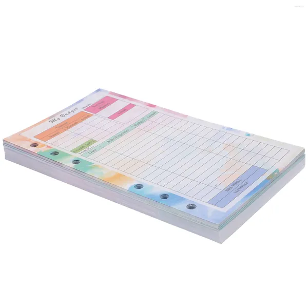 Papel de regalo Sobres decorativos Recargas de presupuesto Plan de registro Papeles Seguimiento de gastos Kits de cuaderno DIY Efectivo