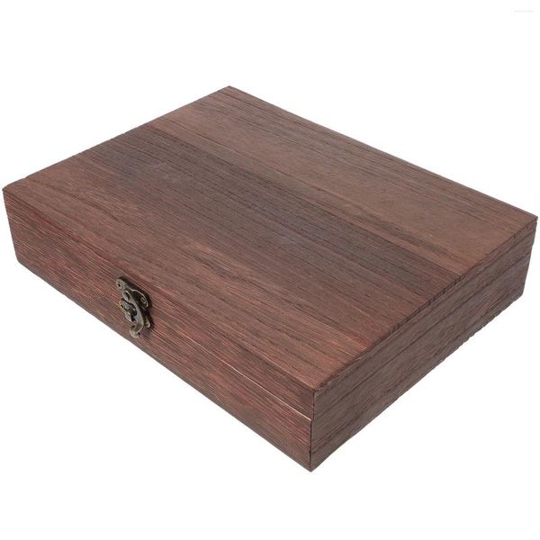 Wrap de regalo Caja de almacenamiento decorativo Joya de madera Joya Vintage Beatsake Wood Craft Craft