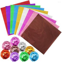 Emballage cadeau bricolage bonbons fournitures de fête de mariage décoration étain alimentaire chocolat doré paquet papier aluminium papier d'emballage