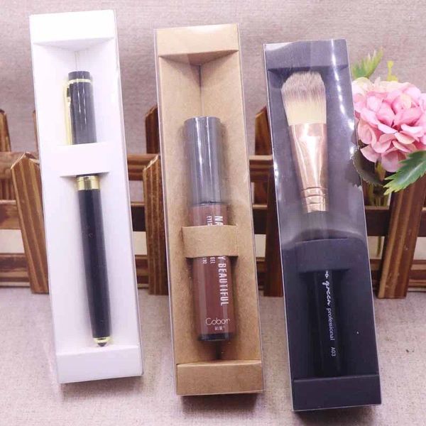 Enveloppe cadeau bricolage de tiroir givré 3 Fenêtre claire couleur The Spoon Pen Maquillage Brush Cosmetic Novelty Design