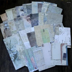 Geschenkomschakeling dubbelzijdige retrotag gemengde papieren sticker kits sterven gesneden voor doe-het-zelf scrapbooking junk journal tn planner doek patroon kaart 30 vellen 30 vellen