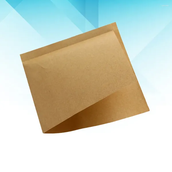 Enveloppe de cadeaux Sacs de beignet Kraft Paper Sandwich Dermable Emballage alimentaire Triangle de forme Sac résistant à l'huile