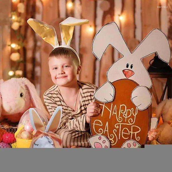 Bolsa de regalos Bolsa de cordón Pascua bolsas de trato con la oreja de joyería creativa para niños niñas para niños