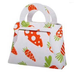 Emballage cadeau Durable bricolage sac à main coloré joyeux Pâques emballage délicat couleur vive sac fourre-tout décor à la maison