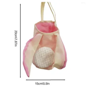 Emballage cadeau Sac de suspension durable Organisation d'économie d'espace Longue durée de vie Suspendue Panier de rangement d'oreilles mignonnes de Pâques