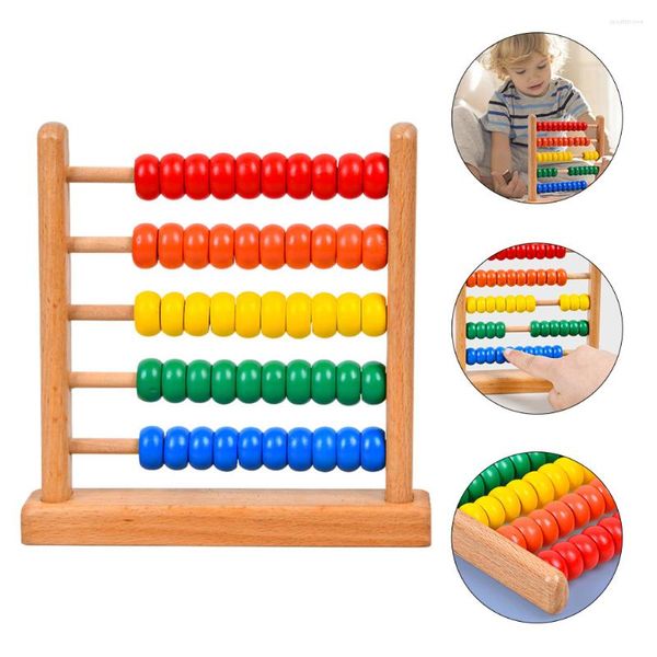 Emballage cadeau jouets éducatifs enfants boulier comptage Puzzle mathématiques Squiz outil d'apprentissage support en hêtre