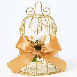 Confezione regalo Scatola vuota per caramelle Imballaggio europeo per gabbia per uccelli di latta per matrimonio di compleanno