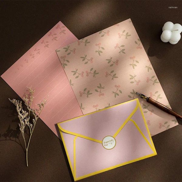 Enveloppe d'enveloppe cadeau Lett Paper Papier Small Business Supplies Postcard GiftBox 150G Message Packaging Invitations Wedding Stationery