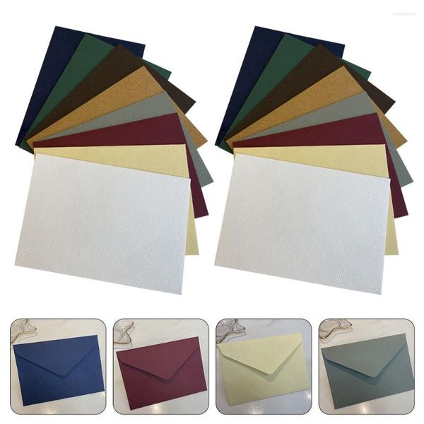 Emballage cadeau Enveloppes Enveloppe Cardswedding 5X7 Invitation Document Pocket Letters Vintage Mailing Officefiles Money Cash Flap Papeterie