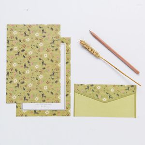 Geschenkwikkeling Envelops Letter Envelop Writing Paper zakelijke benodigdheden maat letters stationery bruiloft uitnodiging bloemen wens set