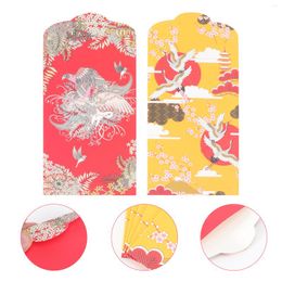 Emballage cadeau Enveloppes Rouge Chinois Argent Enveloppe Festival Paquet Chanceux Printemps Année Poche Légale Ox Hong Bao Poches Taille Hongbao Lettre