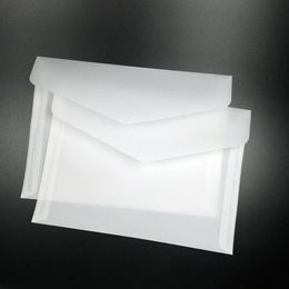 Geschenkomschakelt Hoofdstalige lege release papier Portable uitnodigingen kaarten envelop vellum enveloppengift