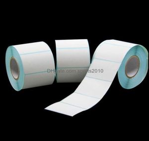 Gift Wrap Event Festive Party Supplies Home Garden 1000pcsroll 2x1cm Small White Selhesive Paper Tag Étiquette Sticker SI3528199