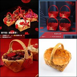 Emballage cadeau événement fête fournitures fête maison jardin aménagement décoration créative fruits secs mariage bonbons naissance précoce Takako presse St panier