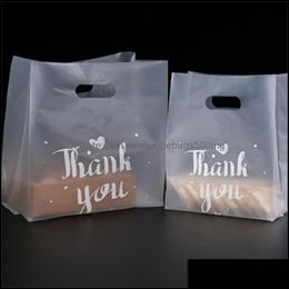 Geschenkwikkeling Evenement Feestartikelen Feestelijke huizentuin Dank u Food Plastic Dikke 3 maten Bakken Bread Cake Candy Packing Bag Verjaardag Chr