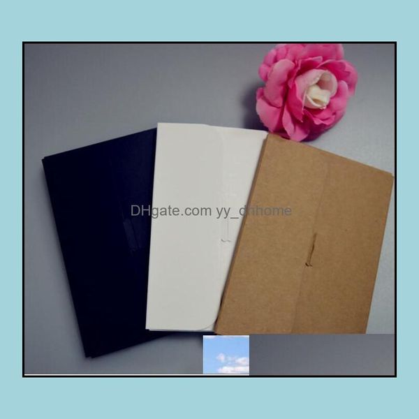 Emballage cadeau événement fête fournitures fête maison jardin 20 pièces papier kraft pliant noir/blanc carte postale carte de voeux enveloppe invitation emballage