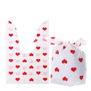 Emballage cadeau faveur sac Cookie cadeaux emballage fête décor saint valentin boîtes faveurs doux Biscuit bonbons coeur imprimé