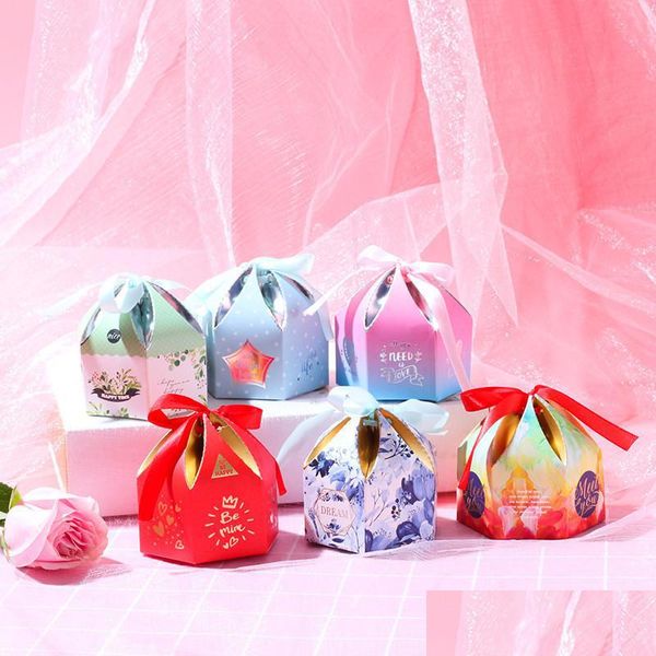 Emballage cadeau Favor Candy Box Boxes Pie Party Bag Supplies Kids Favors Ct0347 Drop Delivery Home Garden Festive Event Dhcnl