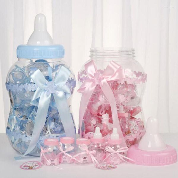 Cadeau Wrap Biberon en forme de bonbons Boîtes Baptême Baptême Anniversaire Baby Shower Party Faveurs Bonbons Conteneur