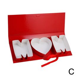 Geschenkomvulbare chocolade zoete verpakking kartonnen brief papa hou van moedervormige doos voor bloemenvaderdag Valentijnsdag moederdag