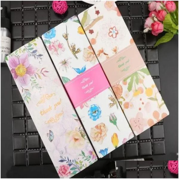 Cadeau Wrap Floral Imprimé Long Aron Boîte Moon Cake Carton Emballage Présent Pour Cookie Faveurs De Mariage Bonbons En Gros Drop Livraison Ho Dhahs