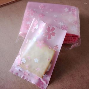 Geschenkwikkeling Bloem Duidelijke snoeptas Transparant plastic koekje voor bruiloft Verjaardagsfeest Deco Diy Packaging Pouch