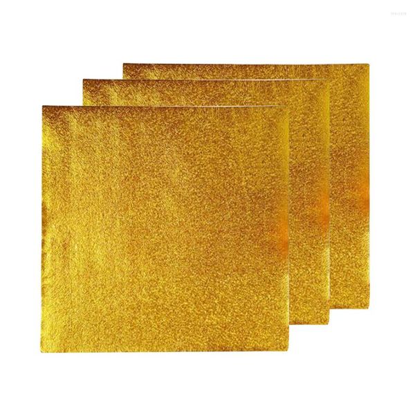 Envoltura de regalo papel de papel envoltura de caramelo envasado de aluminio envasado dorado az￺car dorado envolturas