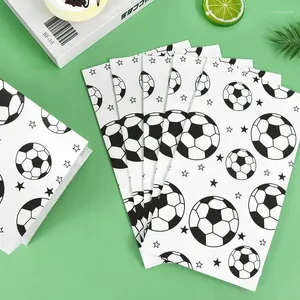 Cadeauverpakking Voetbal Thema Snoep Geschenken Papieren Zakken Voetbal Verjaardagskoekjes Verpakking Voor Kinderen Sport Party Decor Goodie Bag