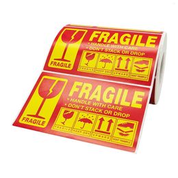 Emballage cadeau Fragile Marking Ruban Gandage avec soins Adhésif imprimé pour sceller ATTENTION