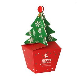 Envoltura de regalo Envoltura de regalo 5 piezas Cajas de dulces de Navidad Favor de boda Paquete de caja de fruta Peacef para despedida de soltera Cumpleaños Entrega de gota Inicio Ga Dhqzo