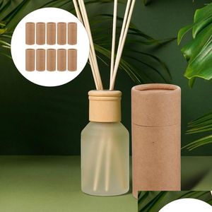 Geschenkwikkeling Geschenk wikkel Papier Doos Tube Kartbord Kraft Container Cilinderboxen Tubes Bottelolie Pakking Essentiële ronde verpakking Storag Dhyrp