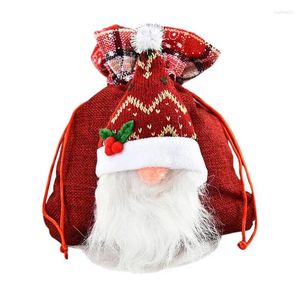 Gift Wrap Gnome Christmas Tags Soft Drawring Bag Cute Party Gunst For Holidays Festivals Feesten Evenementen