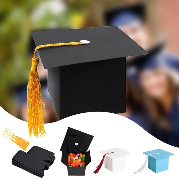 Emballage cadeau Gradué Party Bachelor Cap Surprise Box Graduation Félicitation Diy Candy Cake Packaging BoxesGift