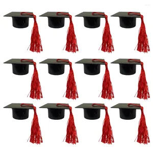 Cadeau Wrap Boîte de remise de diplôme Cap Mini Chapeau Caps Grad Bonbons Boîtes de rangement pour décorations Chapeaux Bague de fête 2022 Porte-étui Artisanat Feutre