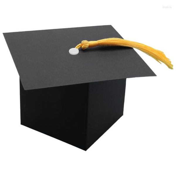 Emballage cadeau décorations de remise des diplômes 50PCS Candy Box bricolage Grad Cap pour Party Favors Decor