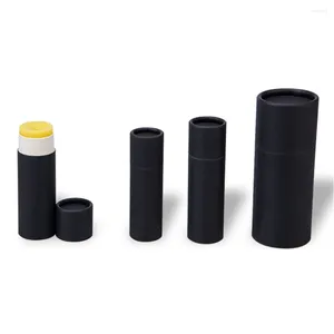 Geschenkwikkeling H 50pcs Lip Paper Tubes Biologisch afbreekbaar karton Push-up cosmetische verpakkingsbuis Eco-vriendelijke notie Glanse container