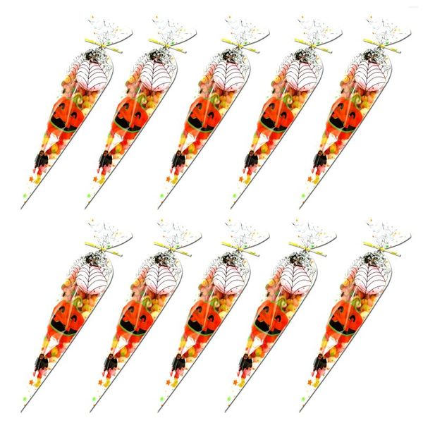 Emballage cadeau Halloween Cone Sacs Triangle Candy Party Festival Faveurs 100pcs