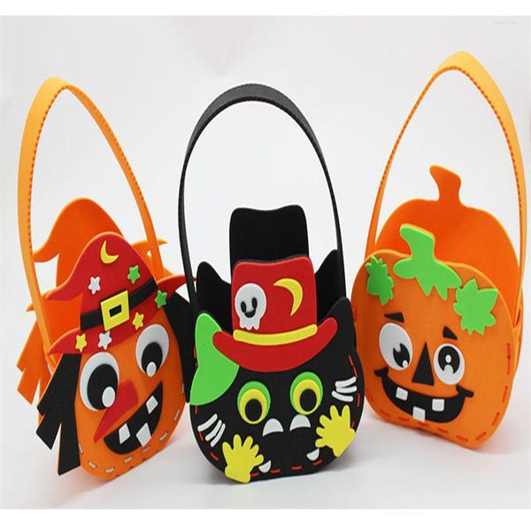 Emballage cadeau Halloween sac fourre-tout EVA bonbons bricolage faire votre propre citrouille mignonne maternelle activité fantôme Festival