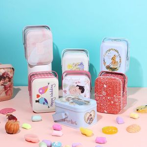 Geschenkomschakeling handtinplaten met deksels Candy Can oortelefoons kas vintage kleine koffer feestbenodigdheden cookie wrapping