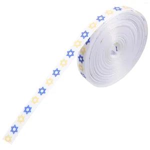 Enveloppe cadeau Hanoukkah Ribbon Décoration juive Emballage DIY Ornement manuel Emballage Ribbons décoratifs Fabric Clair Clamp Exquis