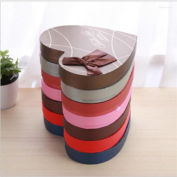 Cadeau cadeau coeur forme 28 21 4cm emballage papier boîte pour événement fête mariage bonbons chocolat boulangerie pâtisserie gâteau bricolage savon emballage