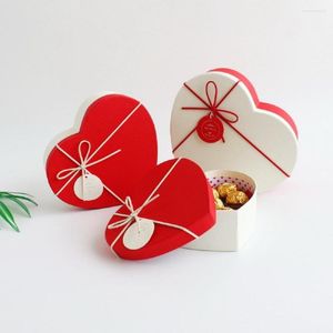 Geschenkwikkeling Hartvormige Valentijnsdag Doos Decoratie Verpakking voor liefhebber DIY Chocolade Candy Storage