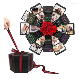 Enveloppe cadeau Hexagon PO Box Diy surprise à la main Explosion Confession Couple de mariage Amour anniversaire de la Saint-Valentin créatif